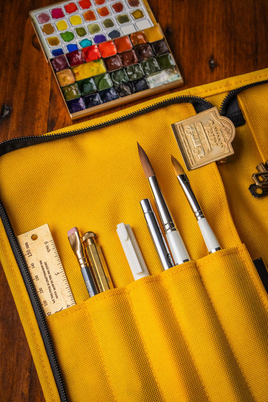 Art Toolkit Zip Case - A5 Yellow