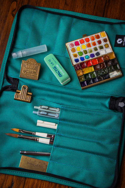 Art Toolkit Zip Case - A5 Aqua