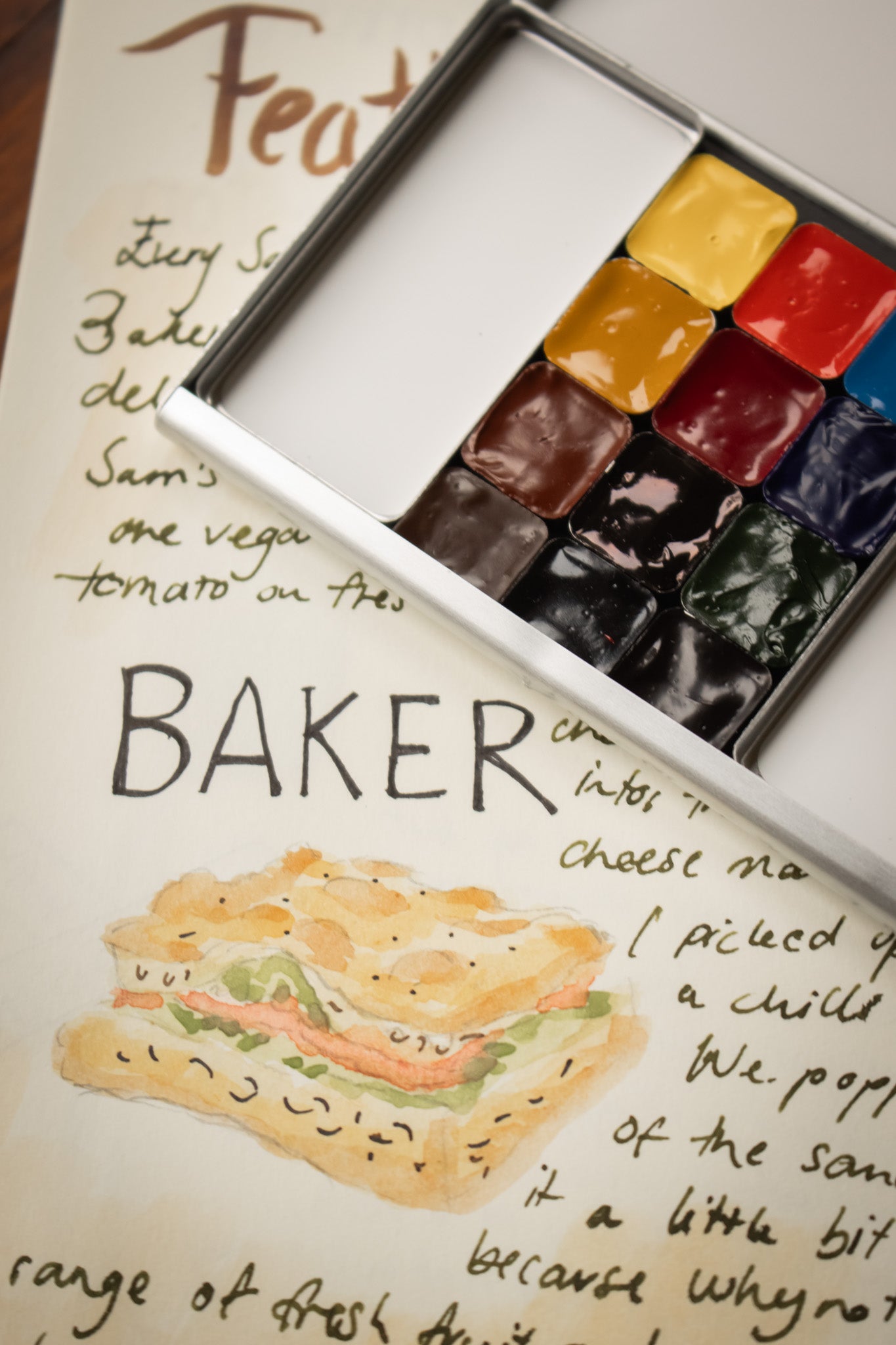 Watercolour Palette - Explore (Pre-Filled)