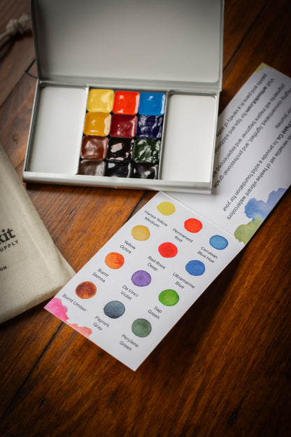 Watercolour Palette - Explore (Pre-Filled)