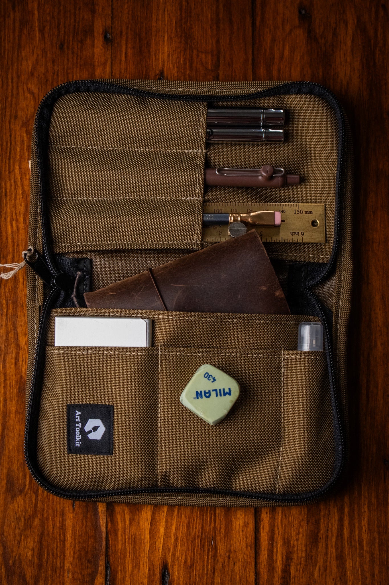 Art Toolkit Zip Case - Umber