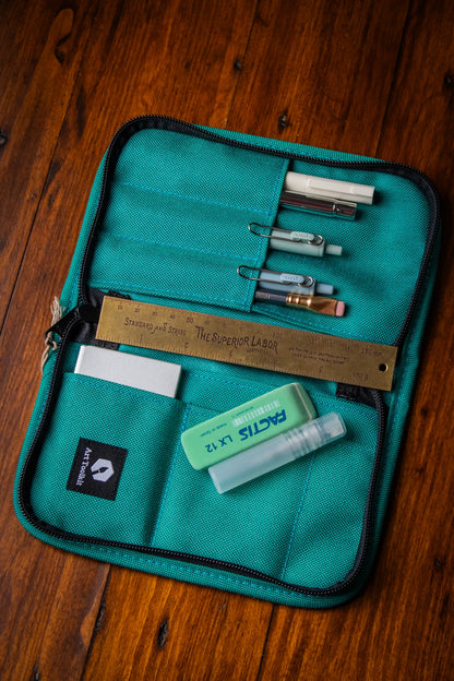 Art Toolkit Zip Case - Aqua