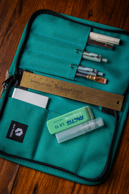 Art Toolkit Zip Case - Aqua