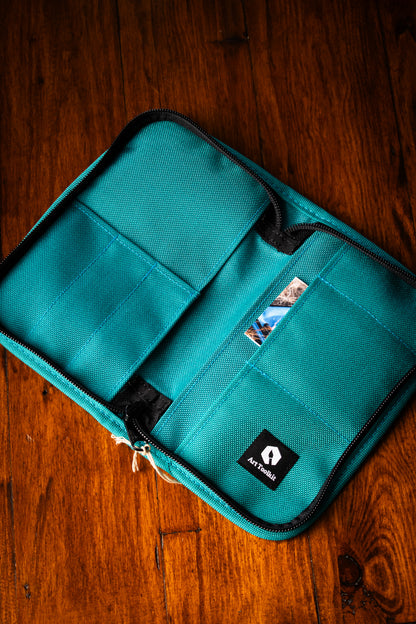 Art Toolkit Zip Case - Aqua