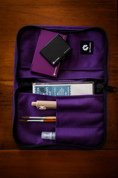 Art Toolkit Zip Case - Purple