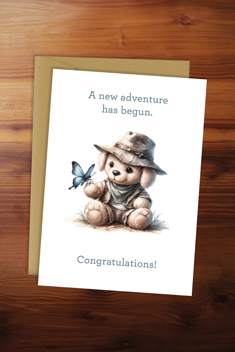 A New Adventure Has Begun Card