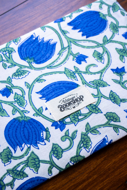 Book Envelope - Blue & Green Vine