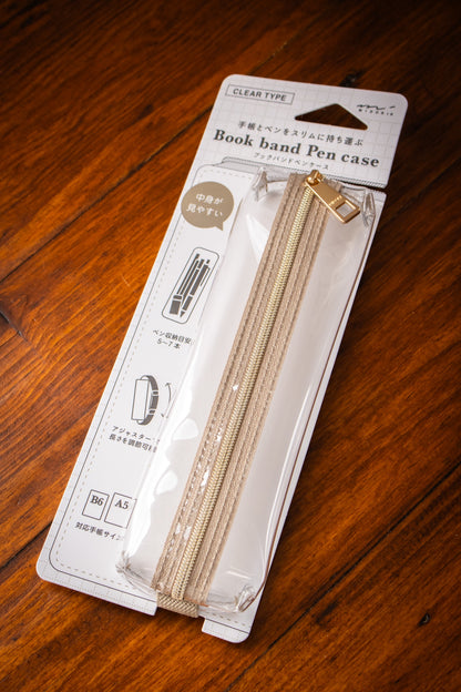 Clear Bookband Pencase Clear
