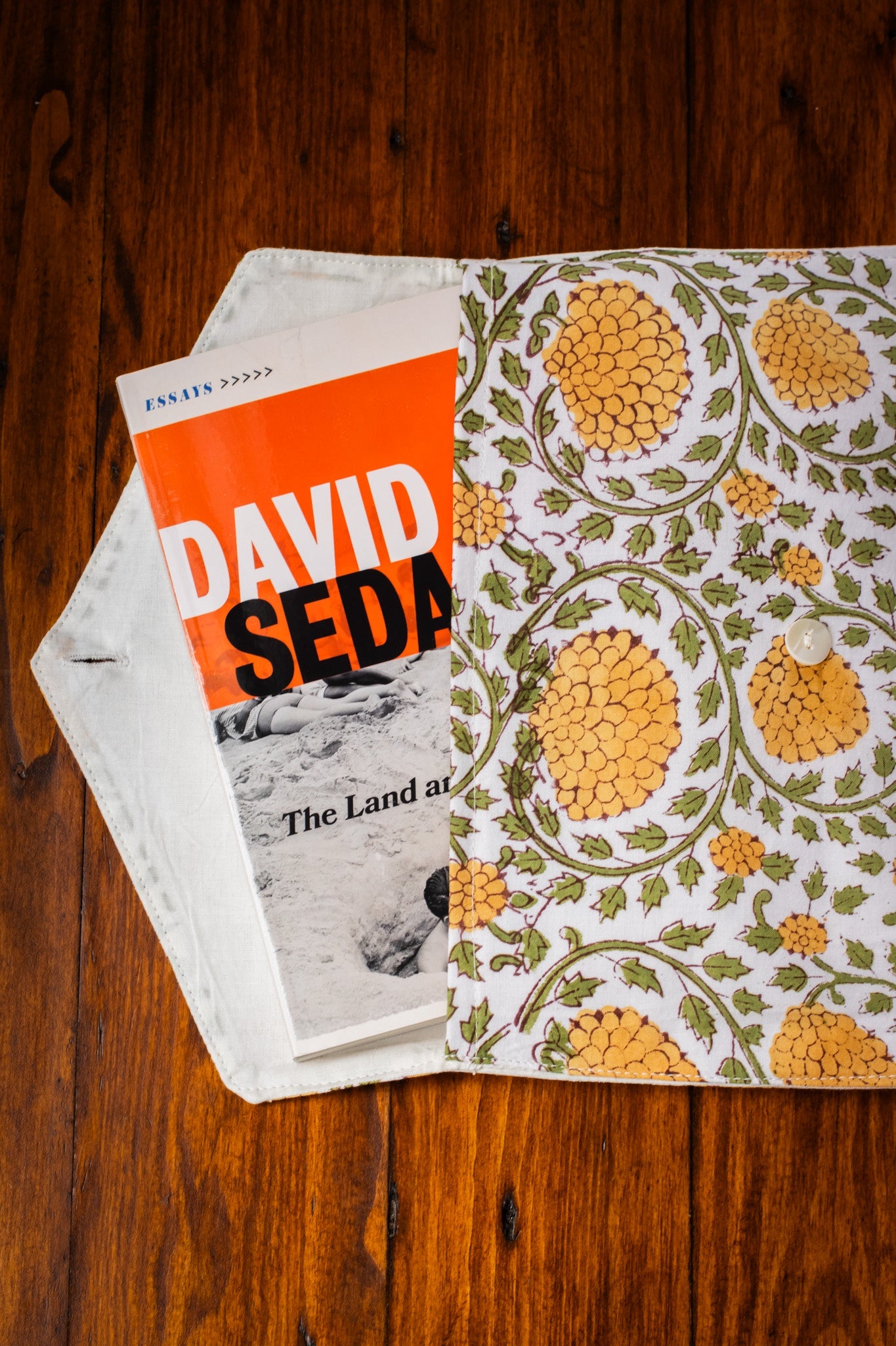 Book Envelope - Mustard Chrysanthemum