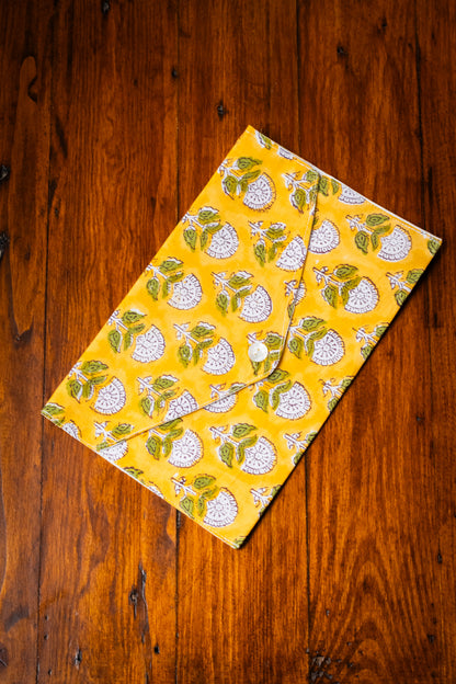 Book Envelope - Golden Marigold
