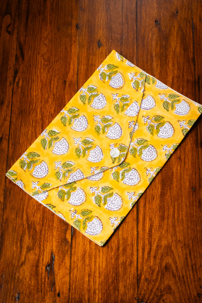 Book Envelope - Golden Marigold