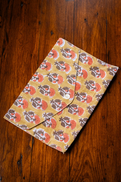 Book Envelope - Vintage Saffron