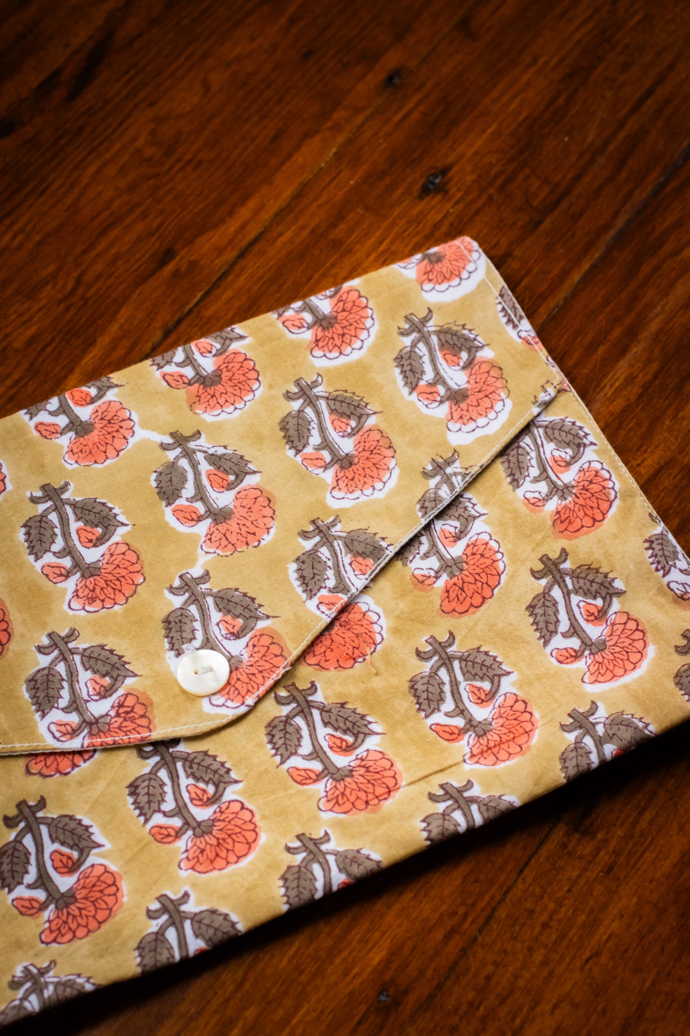 Book Envelope - Vintage Saffron