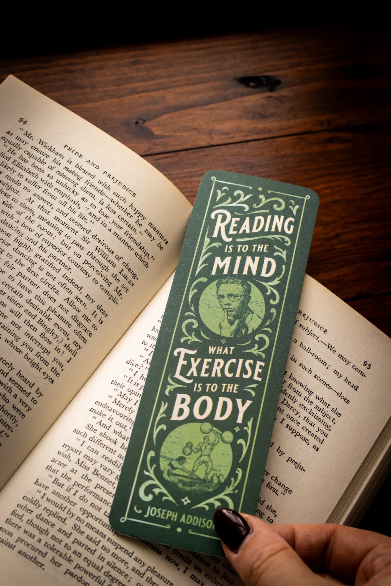 Reading Is to the Mind Bookmark