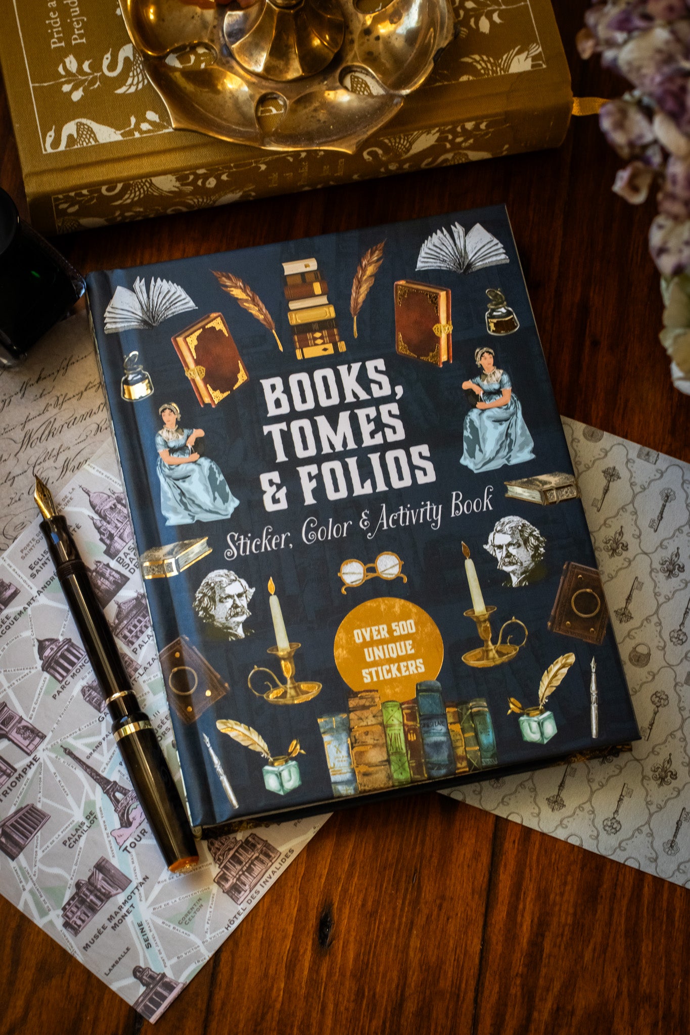 Books, Tomes & Folios Sticker, Color & Activity Book