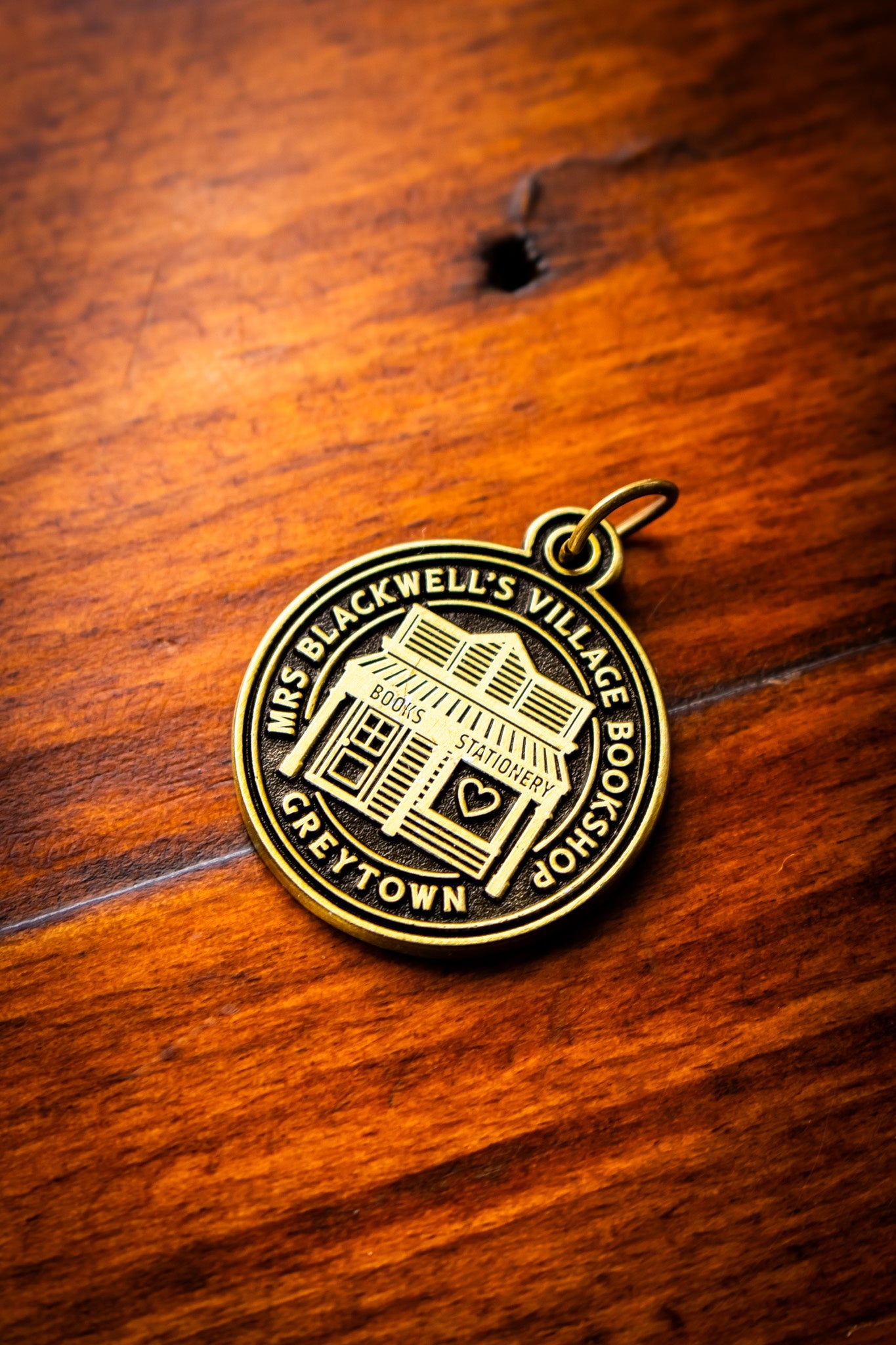 [PREORDER] Brass Journal Charm - Village Bookshop