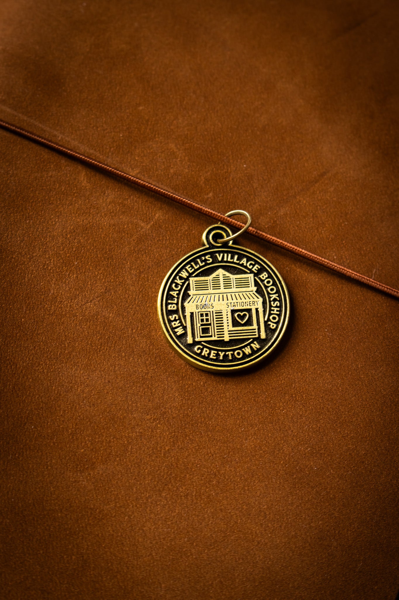 [PREORDER] Brass Journal Charm - Village Bookshop