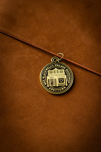 [PREORDER] Brass Journal Charm - Village Bookshop
