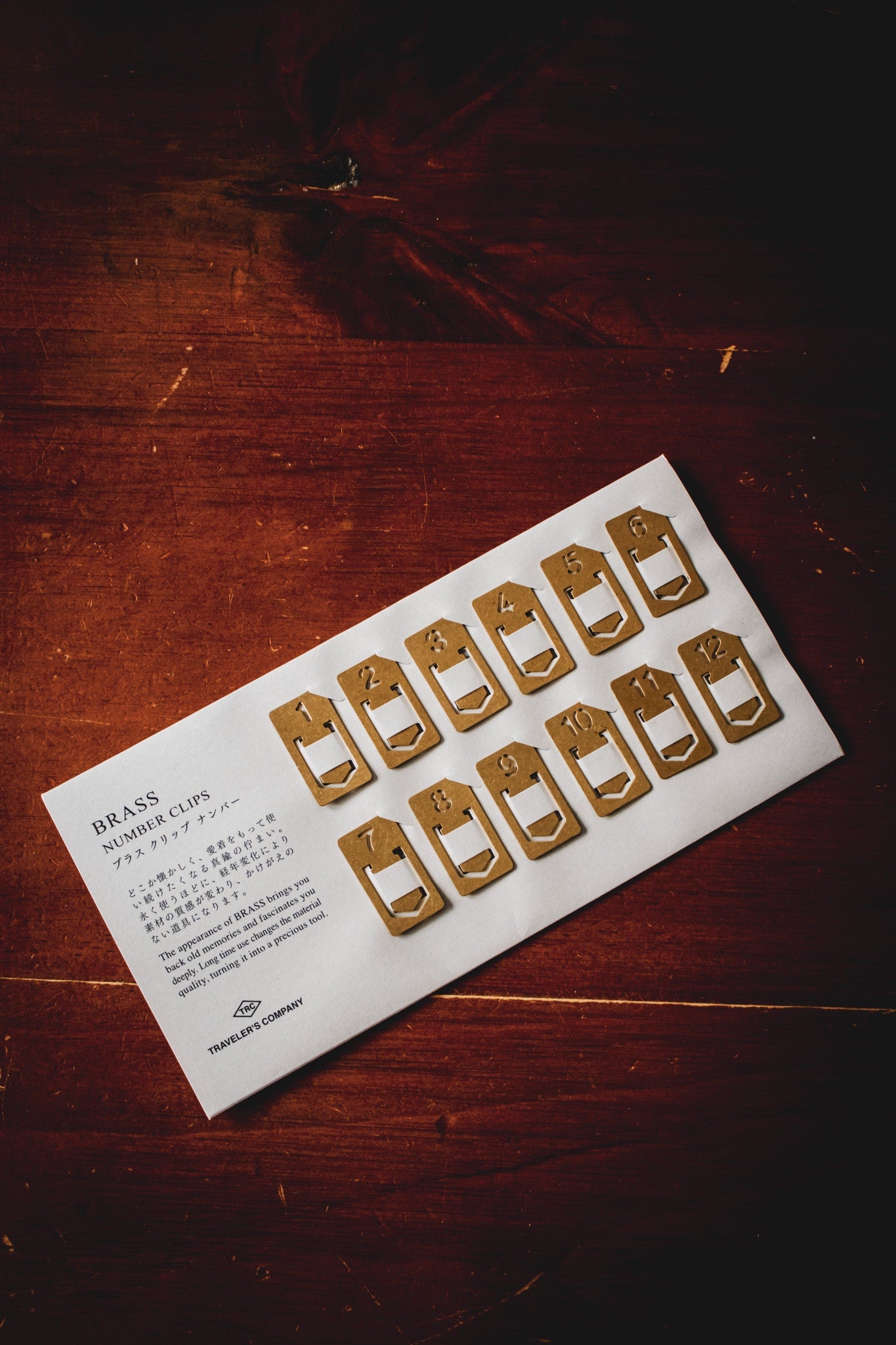 TRAVELER'S Brass Clip Set (12)