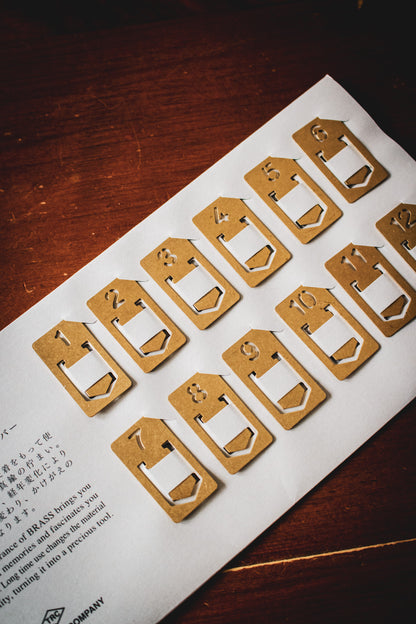 TRAVELER'S Brass Clip Set (12)