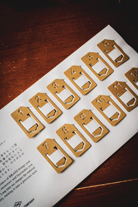 TRAVELER'S Brass Clip Set (12)