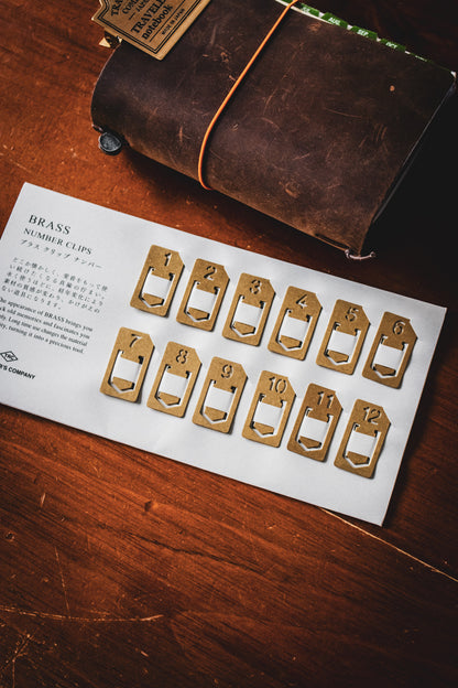 TRAVELER'S Brass Clip Set (12)