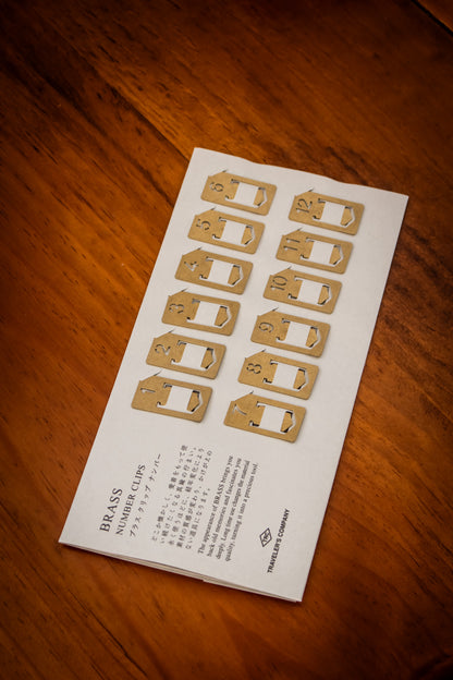 TRAVELER'S Brass Clip Set (12)