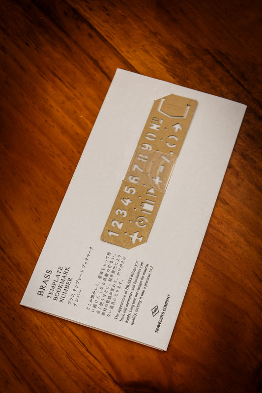 TRAVELER'S Brass Template Number