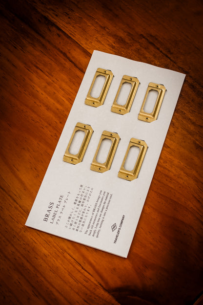 TRAVELER'S Brass Label Plate (6)