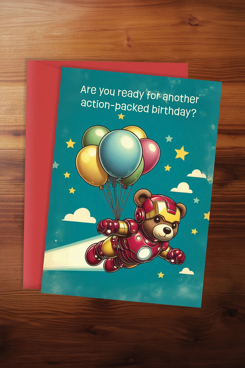 Action-Packed Birthday Card