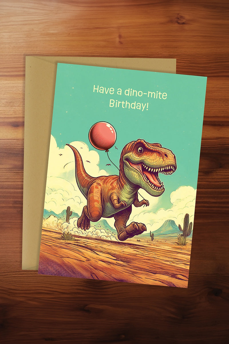 Dino-mite Birthday Card