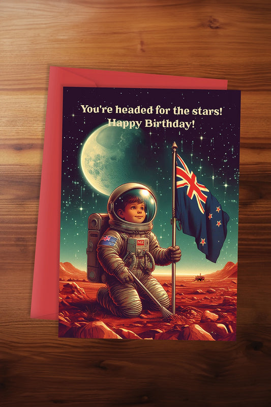 Headed For the Stars Card