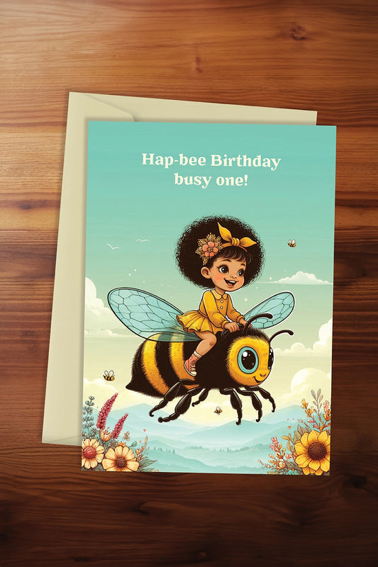 Hap-Bee Birthday Card
