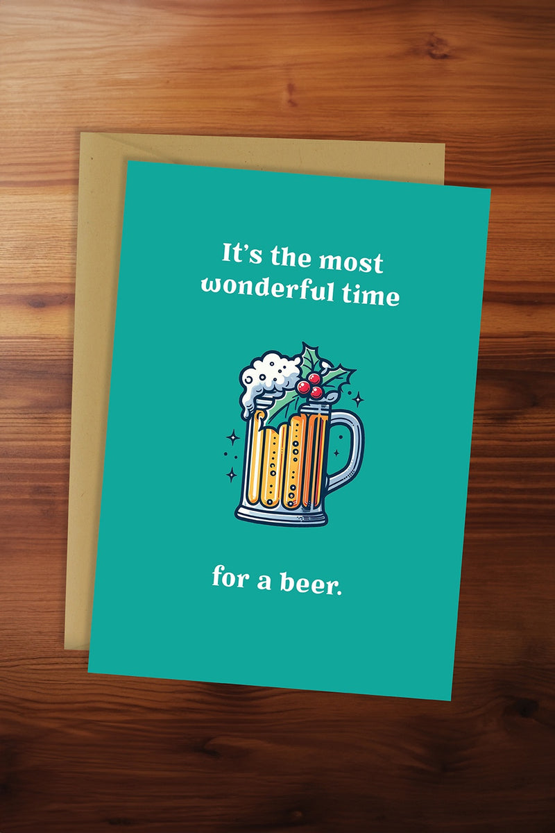 Wonderful Time for a Beer Card