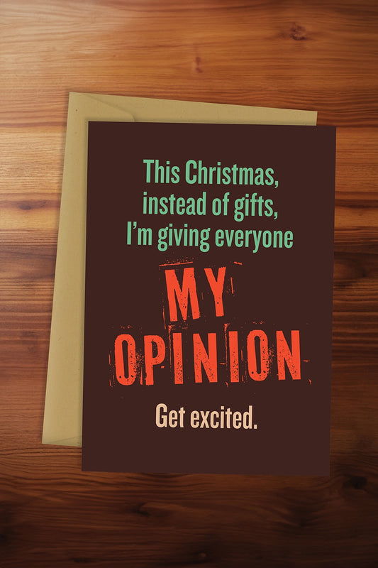 My Opinion Card
