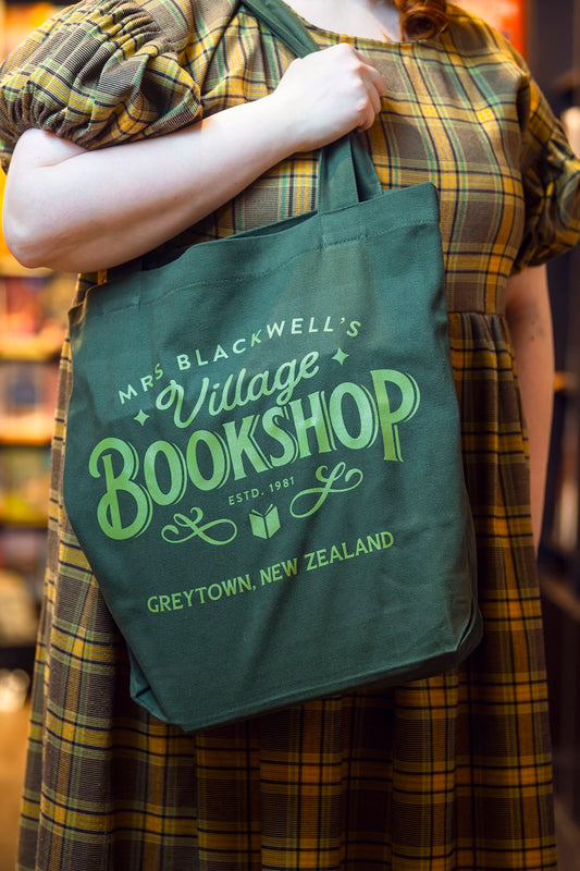 Village Bookshop Logo Tote - Army