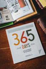 365 Days Calendar Stickers - Neutral Colours