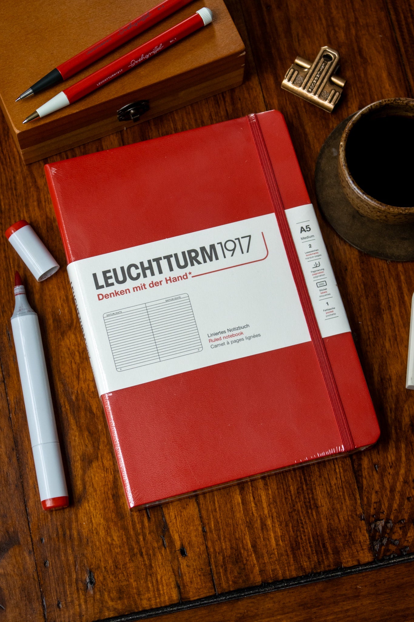 A5 Hard - Cherry Ruled