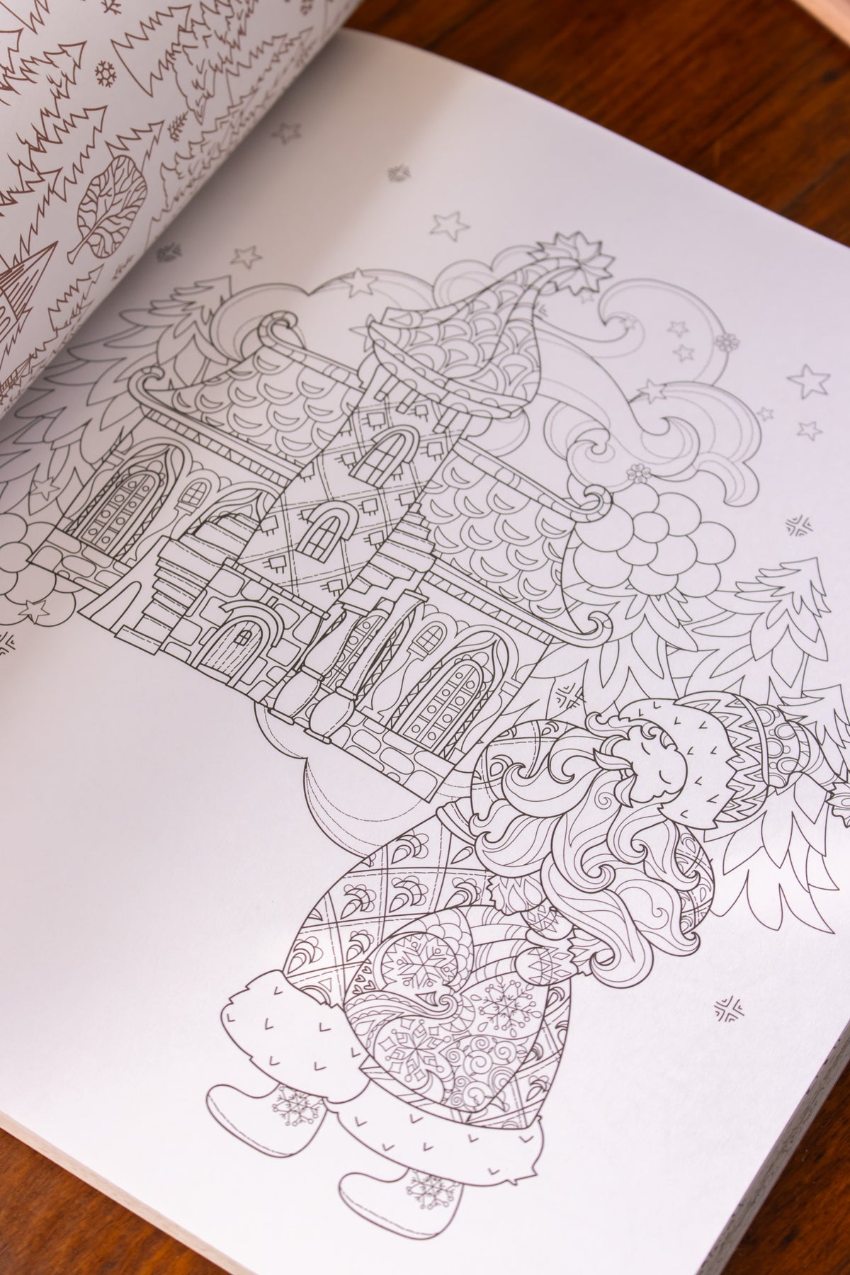 Christmas in the Village Colouring Book