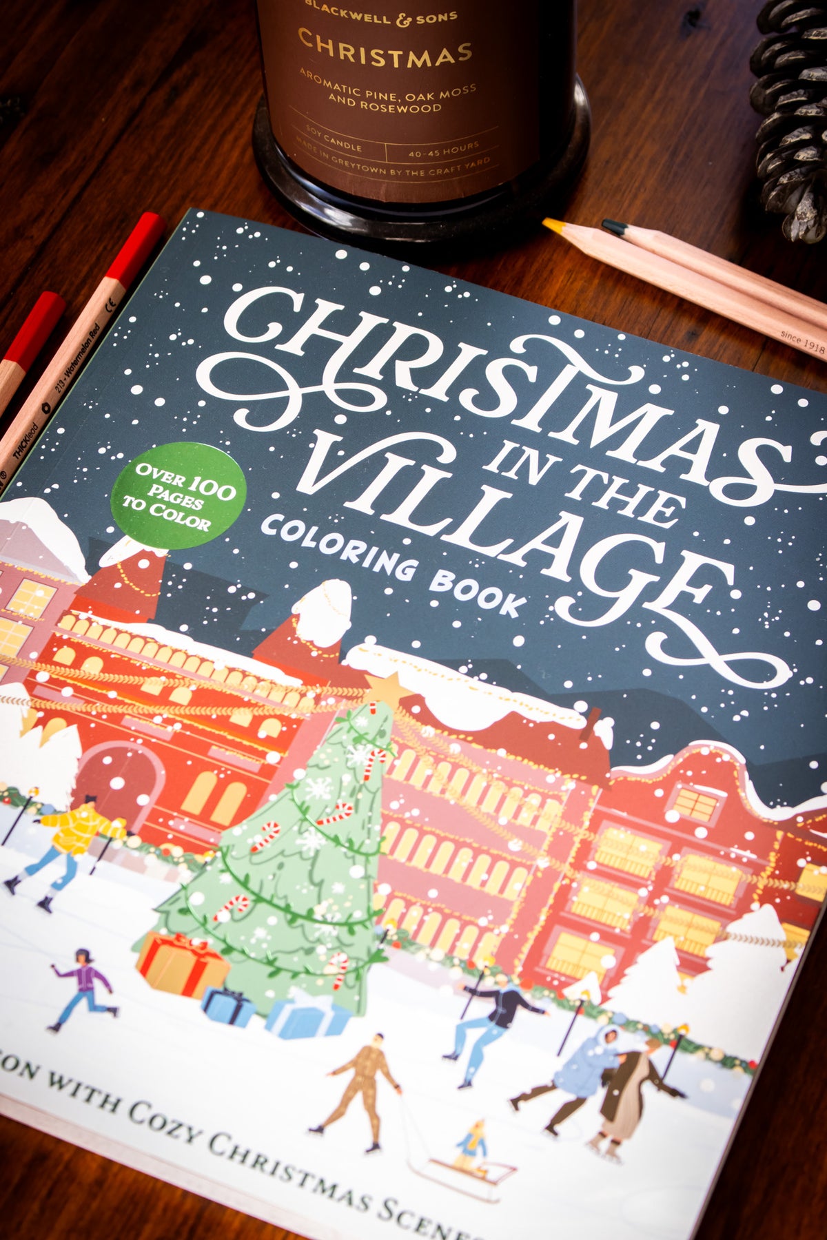 Christmas in the Village Colouring Book