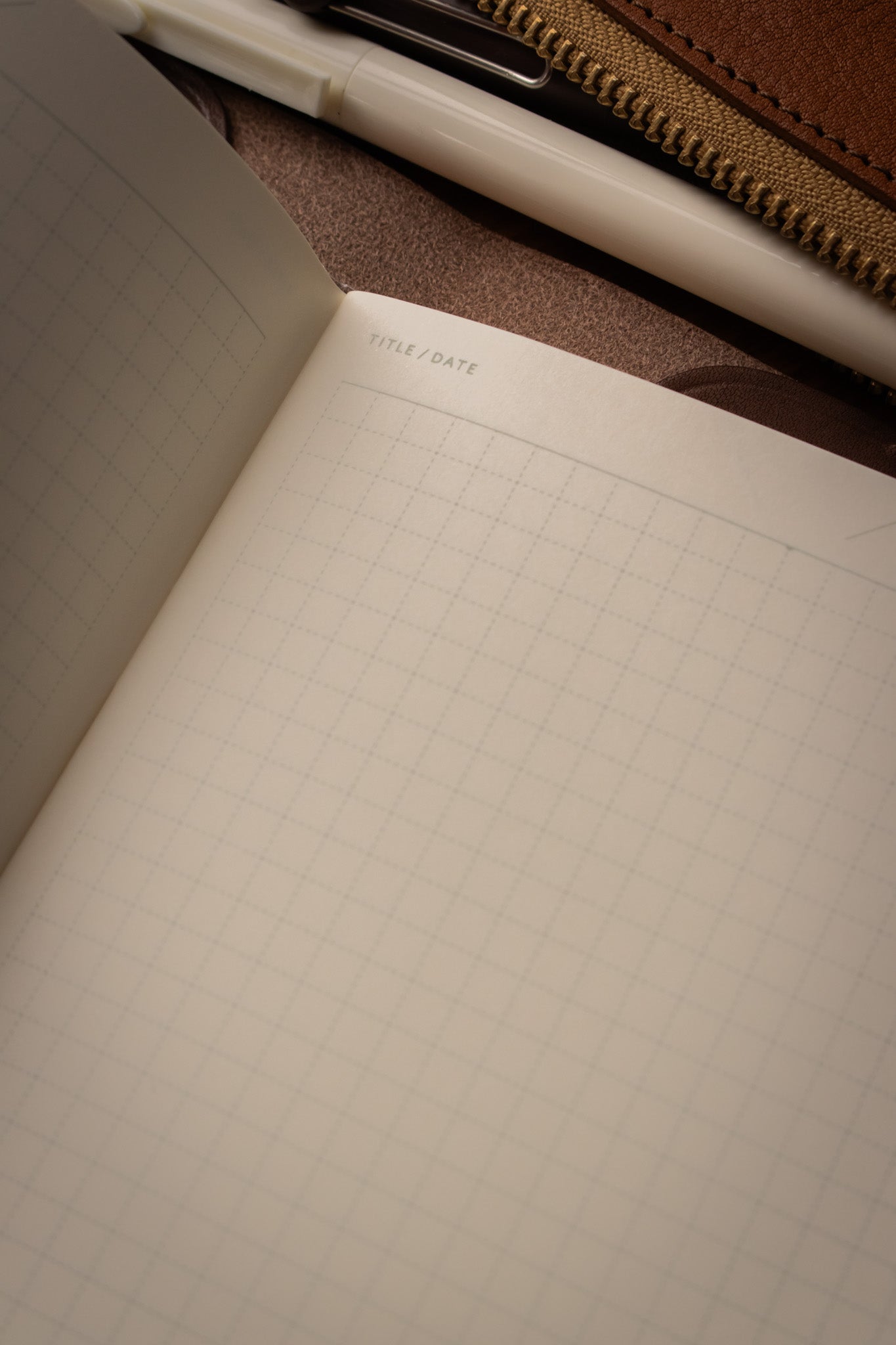 B6 Notebook - Navy Blue Grid 5mm