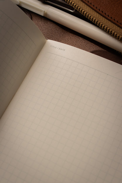 B6 Notebook - Navy Blue Grid 5mm