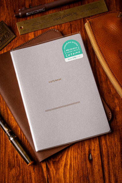 B6 Notebook - Gray Grid 5mm