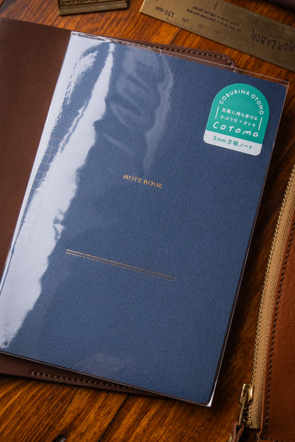 B6 Notebook - Navy Blue Grid 5mm