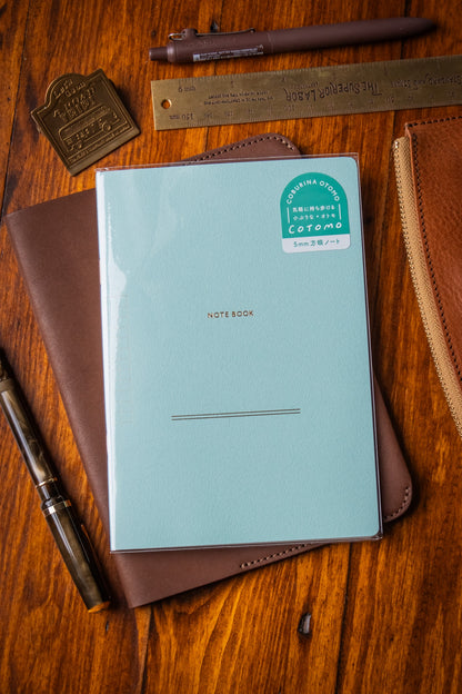B6 Notebook - Teal Grid 5mm