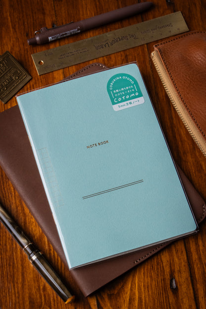 B6 Notebook - Teal Grid 5mm