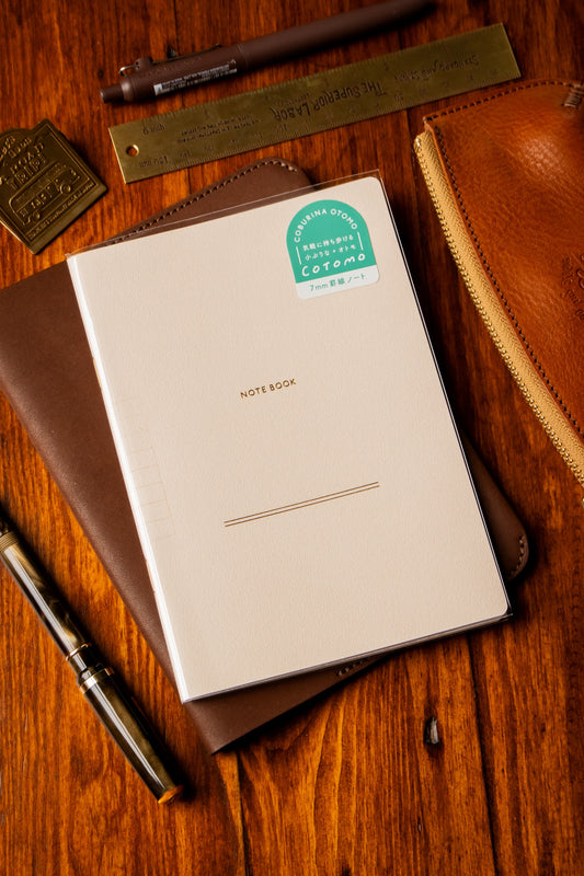 B6 Notebook - Beige Lined 7mm