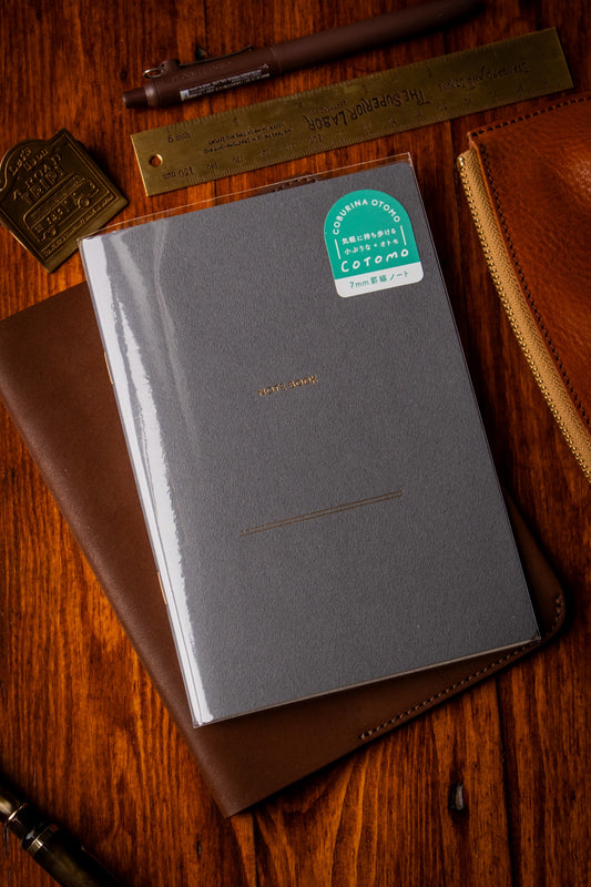 B6 Notebook - Dark Gray Lined 7mm