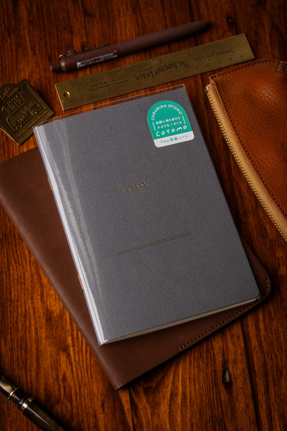 B6 Notebook - Dark Gray Lined 7mm