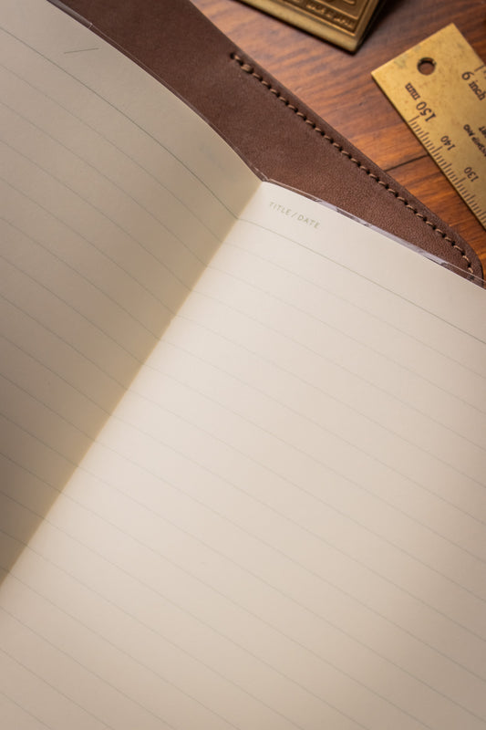 B6 Notebook - Beige Lined 7mm